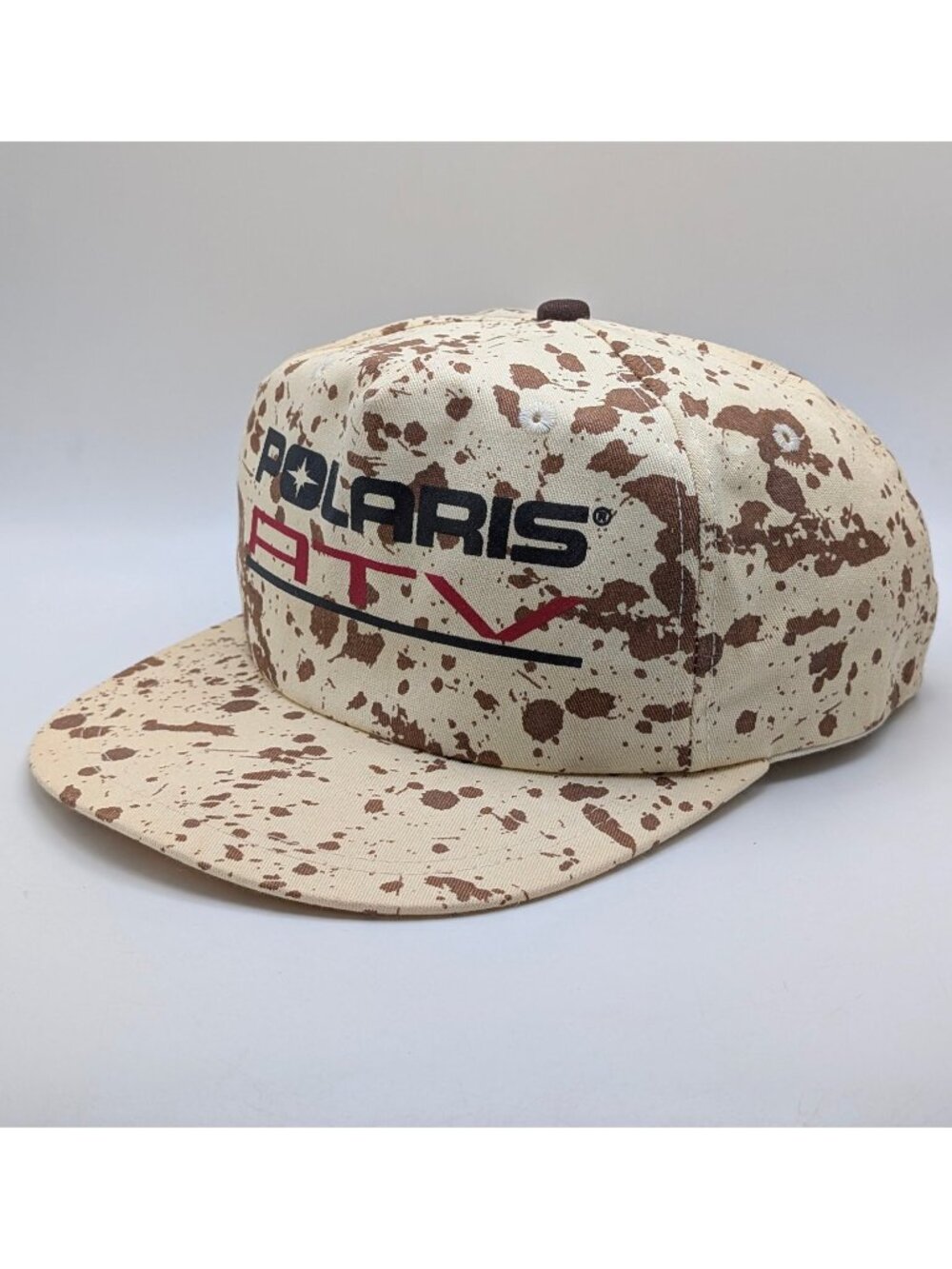 Polaris ATV Mud Splatter AOP America's Legend Snapback Hat Cap Retro Vintage 90s